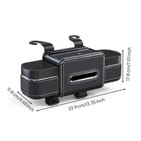 Rear seat organizer with cup holder