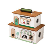 Wooden Desk Cable Organizer Box for Power Strips and Data Cables