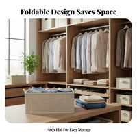 Foldable textile Storage container dirtresistant Foldable textile Container Visible clear panel