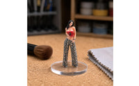 3D Printed 1/64 Female Figurine Compact Size Street People Model Resin Material