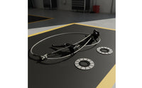 Hydraulic Disc Brake Kit Ventilated Disc Brake Kit with Calipers Braided All-Season for DIY Builders