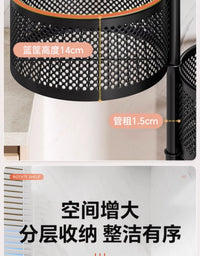 旋转置物架小推车落地多层零食果蔬菜篮子家用收纳储物架厨房专用