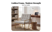 Upholstered Single Sofa Nordic Design Oversized Comfy Armchair Modern Minimalist Comfortable for Business Owners, Reception Area