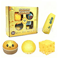 4-Piece Malt Sugar Squishy Box Stress-Relief Toy Blind Box