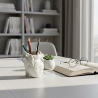Realistic Heart Pen Holder Easy to Clean Organ Shaped Pen Cup Roomy Opening