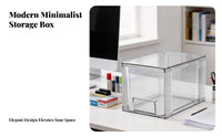 Stackable Storage Drawer lint-freeproof Stackable Drawer Unit Clear View for Students