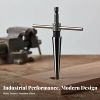 Chamfering Tapered Reamer Hardened Steel Woodworking Deburring Tool for Woodworkers, Carpenters, Home Improvement, Garage, Construction Site