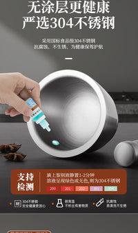 不锈钢蒜臼子捣碎磨药罐捣药捣蒜泥器手动研磨器擂钵家用研钵