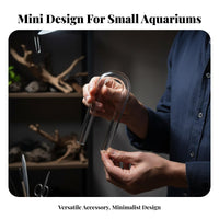 Aquarium Inflow Outflow Pipe Highly Transparent Glass Aquarium Water Clarifier Crystal Clear Inflow Outflow Pipe Kit for Aquascapers, Aquarists