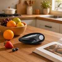 Automatic Electric Can Opener for Seniors, Cordless Easy-to-Use Kitchen Gadget Synthetic Material Side Cutting, Includes Manual Jar Opener