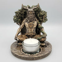 Cernunnos Tealight Holder Statue, Resin