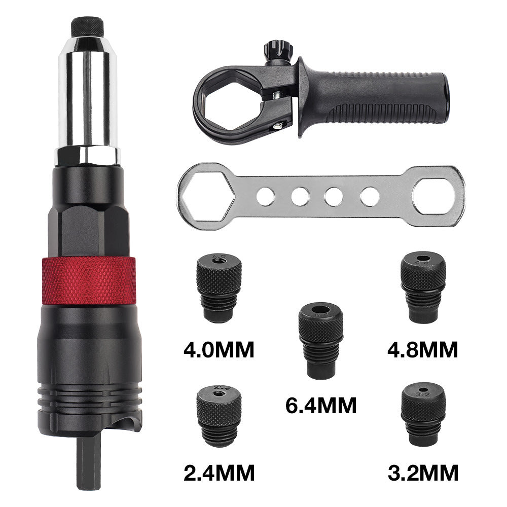Electric Rivet Gun Adapter with Aluminum Body