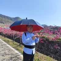 弯钩长晴雨伞背后式专用撑伞肩带户外钓鱼采茶遮阳支撑打伞固定器