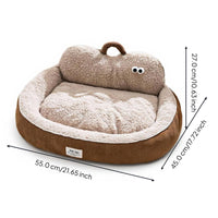 Orthopedic cat bed provides support