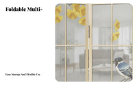 Double-Sided Japaneseaesthetic Folding Partition Foldable Design Room Divider Decorative Backdrop Privacy Screen Freestanding for Content Creators, Office Workers, Restaurant Owners, Bedroom, Studio, Broadcast Call Background