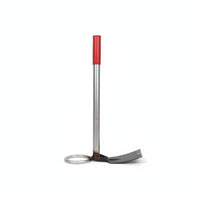 Garden Hand Hoe Greens Harvester Black Leaf Removing Tool Metal Shaft Farm Equipment