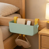Bedside Hanging Storage Basket Divided Compartments Bed Rail Storage