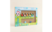Educational Caterpillar Maze Tabletop Maze Board Fine-Motor Color Matching Board Hand-Eye Coordination for Preschoolers