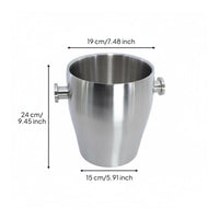 Stainless Steel Ice Container Thickened Double Wall Ice Container Rust-Resistant
