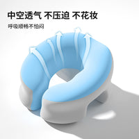 圆形旅行颈椎枕头记忆棉枕学生脖枕护脖子靠枕护颈枕办公室午睡