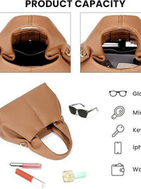 Mini Cloud Bag Dumpling Handbag Leather Shoulder Bag Retro Crossbody Bag