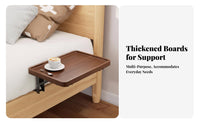 foldable Bedside Tray Space-Saving Storage Rack no-tools-required installation for Small areas