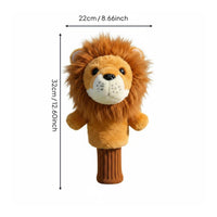 Driver Head Cover Lion Golf Club Cover Easy to Put on Sports Gear for Golfers