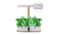 Soilless Hydroponic Planter with LED Grow Light Compact Hydroponic Planter with Grow Light Rectangular Countertop Planting Machine for Gardeners, Beginners, Kitchen