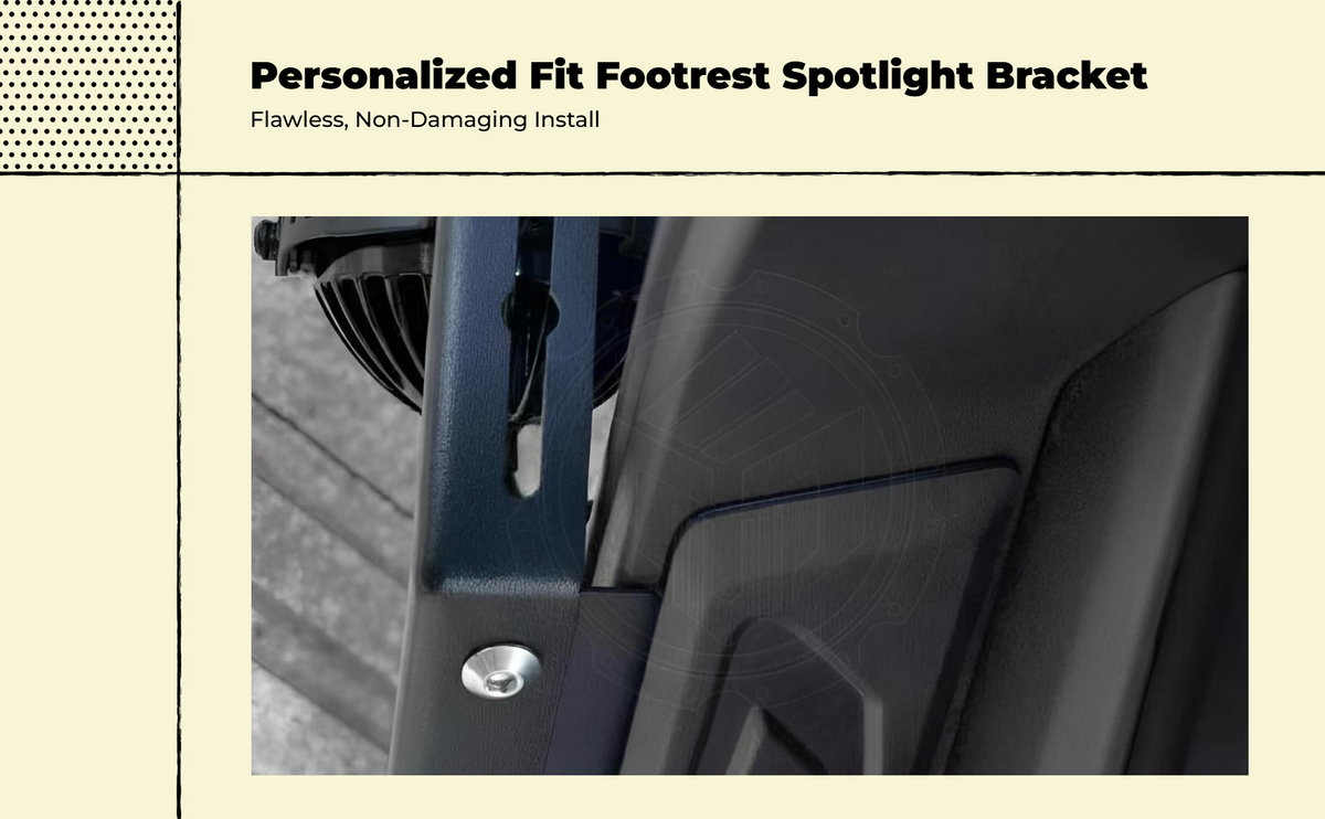 AK550 CNC aluminum spotlight bracket