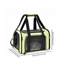 Mesh Pet Travel Carrier Cozy Mat Soft Sided Pet Carrier Multiple Openings