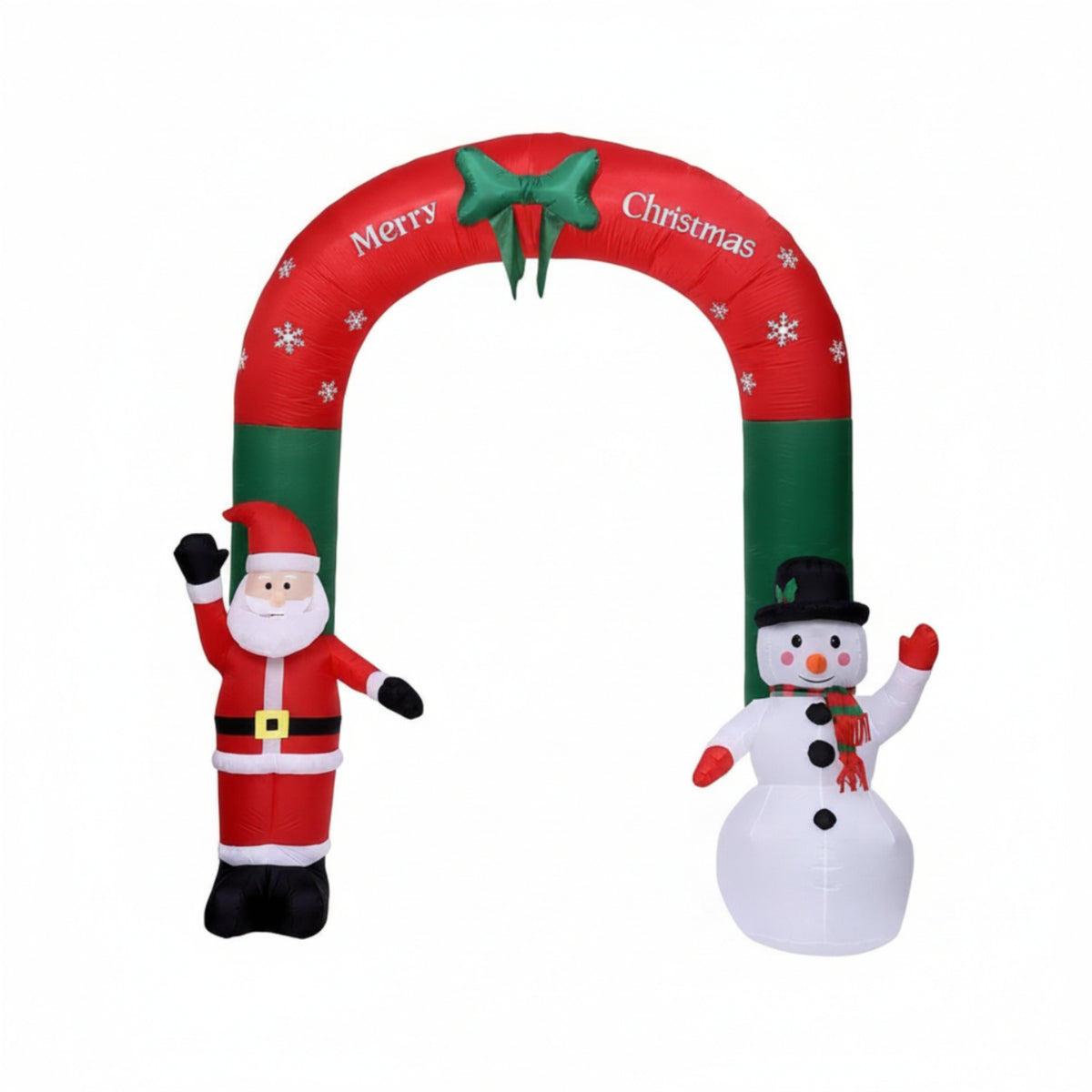 Christmas Arch with Santa and Snowman Giant Christmas Inflatable Arch Inflatable with Santa and Snowman Inflate