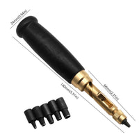 Rotary Leather Punch Replaceable Heads Belt Hole Punch Metal Tip