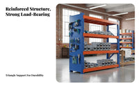 Heavy Duty Shelving Unit Pegboard Side Panel Heavy Duty Storage Shelves High Weight Capacity Multi-Tier Metal Rack for Mechanics, Workshop, Stockroom