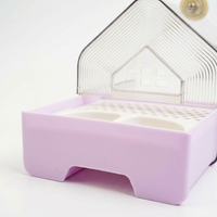 Bird Bath Tub for Cage Hanging, Transparent Bird Bath Feeder Box, Small Birds Bath Box, Parrot Bath  - Image 7