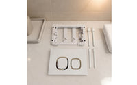 Concealed Cistern Flush Panel Smooth Finish Wall Mounted Toilet Flush Panel