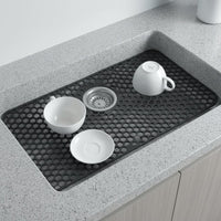 Non-Slip Kitchen Sink Protector Scratch Resistant Silicone Sink Protector Drainage Holes Household Accessory Easy to Clean