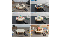 Hands-on Rotating Platform with Wireless Control Reversible DIY Rotating Platform 360-Degree Educational Model Smooth for Students