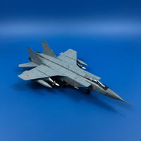 MiG-31 Diecast Model Collector Gift MiG-31 Model Plane Realistic Copy Diecast Fighter Plane for Desk