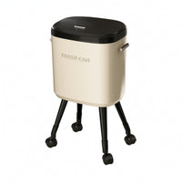 Trash Can with Lid Sturdy Wastebasket Elegant for Bedroom, Bathroom
