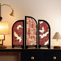 New Chinese Style Tabletop Screen Decoration with Hundred Blessings Pattern
