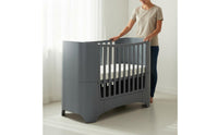 Grows with Child Multifunctional Baby Bed Rounded Corners Convertible Baby Crib Modern Toddler Bed for Newborns