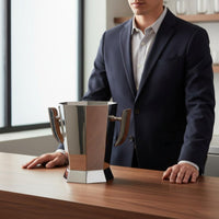 Stainless Steel Ice Vessel Retro Design Champagne Cooler Vessel Decorative