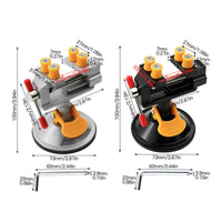 Suction Cup Vise Portable Rotating Bench Vise Adjustable Jaw for Desktop