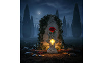 LED Cemetery Vase No Batteries Needed Solar Cemetery Flower Holder Sympathy Gift
