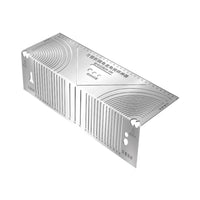 Square Tube Layout Ruler Rust-Resistant Marking Ruler with Slots Measuring Tool for Fabricators, Workshops