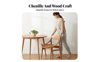 Light Luxury Aesthetic Cat Ear support Chair sturdy Wood Legs Accent Seat Upholstered Seating Furniture designer-inspired design for Design aficionados, Interior Decorators, Homeowners, Dining Room, Kitchen, perusing corner, Home Office