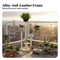 Multi-Tier Plant Stand Freestanding Indoor Furniture Stable framework for Study