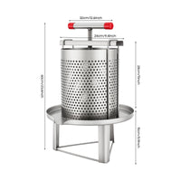 Manual Honey Press Multi-Purpose T-Handle Honeycomb Press Heavy-Duty for Farm