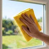 Highly Absorbent Microfibre Cloth, Large Cleaning Cloths for Home and Car, Washable and Quick-Dry Microfibre Cloth 40x40cm, Sturdy Absorbent Cloth