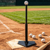 Batting Tee with Home Plate Base Rubber Batting Tee Heavy Duty Sports Gear for Baseball Athletes, Backyard Training, Field Exercises